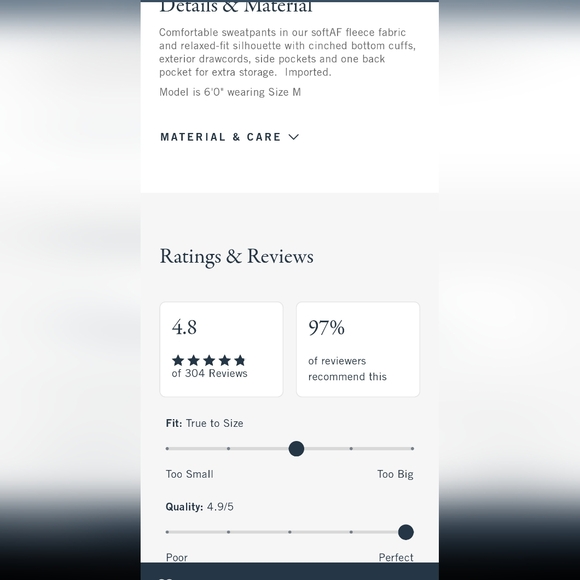 RARE Abercrombie light grey camo essential sweatpants (M) print not sold anymore - Picture 6 of 6